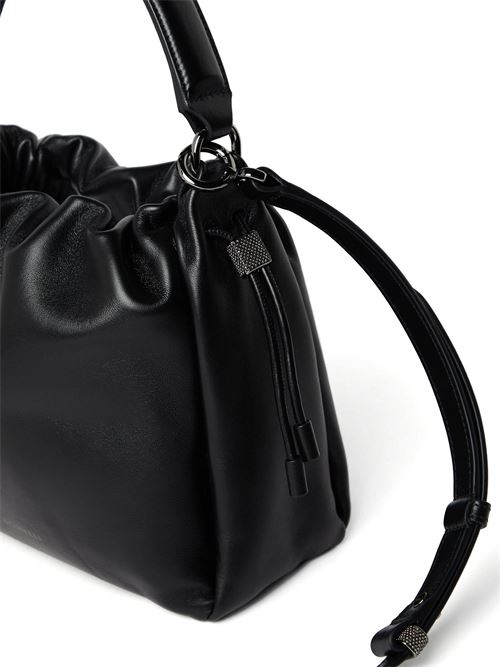 Black calf leather bag BRUNELLO CUCINELLI | MBGPD3610C101